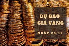 Dự báo giá vàng 25/11: Tiếp tục tăng vào đầu phiên?