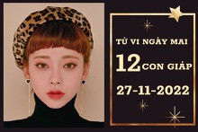 Tử vi ngày mai của 12 con giáp 27/11/2022: Tỵ tài lộc ổn định, Dần tình yêu khởi sắc
