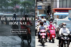 Dự báo thời tiết hôm nay 26/11/2022: Hà Nội đêm lạnh và mưa, Đà Nẵng cục bộ có mưa to, TP HCM ngày nắng