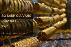 So sánh giá vàng hôm nay 25/11: SJC tăng lên ngưỡng 67,72 triệu đồng/lượng