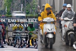 Dự báo thời tiết hôm nay 28/11/2022: Hà Nội mưa vài nơi, Đà Nẵng và TP HCM ít mưa, nắng nhiều