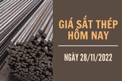 Giá sắt thép xây dựng hôm nay 28/11: Tăng nhẹ, đạt mức 3.659 nhân dân tệ/tấn