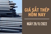 Giá sắt thép xây dựng hôm nay 29/11: Duy trì đà tăng sang ngày thứ hai