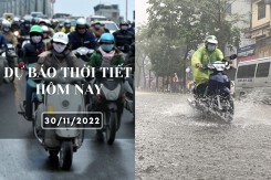 Dự báo thời tiết hôm nay 30/11/2022: Hà Nội chuyển rét, Đà Nẵng mưa to đến rất to về chiều tối, TP HCM không mưa