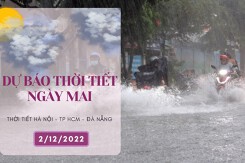 Dự báo thời tiết ngày mai 2/12/2022: Hà Nội vẫn rét, Đà Nẵng có nơi mưa rất to, TP HCM nắng nhiều