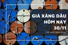 Giá xăng dầu hôm nay 30/11: Biến động sau khi phục hồi vào hôm trước