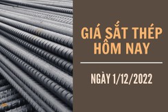 Giá sắt thép xây dựng hôm nay 1/12: Thép thanh tiếp đà tăng trên Sàn SHFE