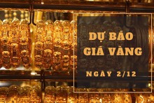 Dự báo giá vàng 2/12: Lấy lại xu hướng tăng vào đầu phiên?