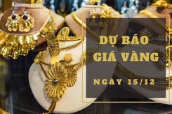 Dự báo giá vàng 15/12: Tiếp tục giảm vào đầu phiên?