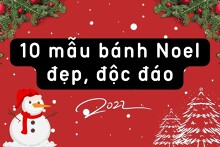Tham khảo 10 mẫu bánh Noel đẹp, độc đáo năm 2022