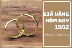 Giá vàng hôm nay 15/12: Điều chỉnh giảm từ 50.000 đồng/lượng đến 150.000 đồng/lượng