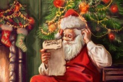 Tham khảo những bức tranh Noel ấn tượng, đẹp nhất năm 2022
