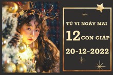 Tử vi ngày mai của 12 con giáp 20/12/2022: Tý tiêu hao tài lộc, Thìn công việc thăng tiến