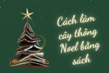 ‘Bật mí’ cách làm cây thông Noel bằng sách ấn tượng cho Giáng sinh 2022