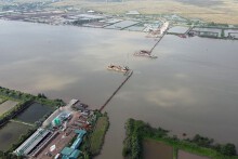 Cận cảnh cầu vượt sông Đáy dài 1,2 km nối Ninh Bình - Nam Định