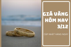 Giá vàng hôm nay 3/12: Điều chỉnh giảm từ 50.000 đồng/lượng đến 100.000 đồng/lượng sáng cuối tuần