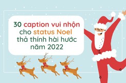 30 caption vui nhộn cho status Noel thả thính hài hước năm 2022