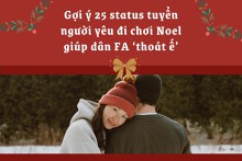 Gợi ý 25 status tuyển người yêu đi chơi Noel giúp dân FA ‘thoát ế’