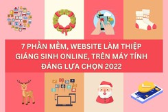 7 phần mềm, website làm thiệp Giáng sinh online, trên máy tính đáng lựa chọn 2022