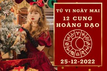 Tử vi ngày mai của 12 cung hoàng đạo 25/12/2022: Ma Kết tài lộc kém vượng, Thiên Bình tình cảm xa cách