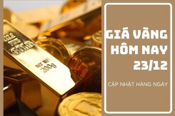 Giá vàng hôm nay 23/12: Giảm từ 100.000 đồng/lượng đến 300.000 đồng/lượng