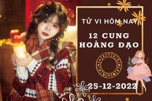 Tử vi hôm nay của 12 cung hoàng đạo ngày 25/12/2022: Sư Tử tình cảm vượng sắc, Thiên Bình tài lộc có điểm sáng
