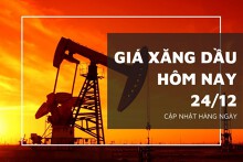 Giá xăng dầu hôm nay 24/12: Tiếp tục giảm nhẹ dưới 0,5% sau phiên hôm qua