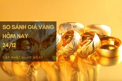 So sánh giá vàng hôm nay 24/12: Vàng SJC tăng lên mức 66,97 triệu đồng/lượng