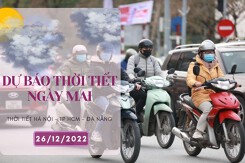 Dự báo thời tiết ngày mai 26/12/2022: Hà Nội trời rét, không mưa, Đà Nẵng mưa rét, TP HCM trời lạnh