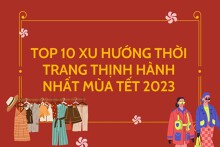 Top 10 xu hướng thời trang thịnh hành nhất mùa Tết 2023