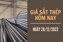 Giá sắt thép xây dựng hôm nay 28/12: Tăng nhẹ lên mức 4.044 nhân dân tệ/tấn