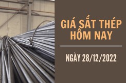 Giá sắt thép xây dựng hôm nay 28/12: Tăng nhẹ lên mức 4.044 nhân dân tệ/tấn