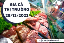 Giá cả thị trường hôm nay 28/12/2022: Thịt bò nhập khẩu ưu đãi hấp dẫn đến 22% vào giữa tuần