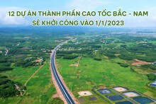 12 dự án thành phần cao tốc Bắc - Nam sẽ khởi công vào 1/1/2023