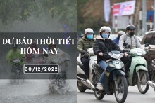 Dự báo thời tiết hôm nay 30/12/2022: Hà Nội rét đậm 11 độ, Đà Nẵng mưa to và rét, TP HCM lạnh về sáng và đêm