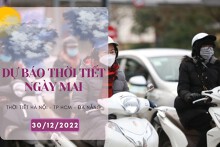 Dự báo thời tiết ngày mai 30/12/2022: Hà Nội rét đậm, nhiệt độ giảm sâu về đêm, Đà Nẵng có mưa, TP HCM đêm lạnh