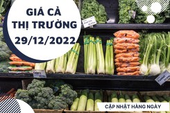 Giá cả thị trường hôm nay 29/12/2022: Farmers' Market, Co.op Mart bán đa dạng các loại rau củ