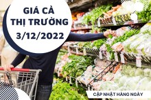Giá cả thị trường hôm nay 3/12/2022: Rau xanh giá ổn định, hàng tiêu dùng giảm đến 50%