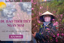 Dự báo thời tiết ngày mai 2/1/2023: Hà Nội và TP HCM ngày nắng, không mưa, Đà Nẵng cục bộ có mưa to