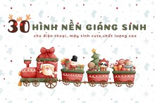 30 hình nền Giáng sinh cho điện thoại, máy tính cute, chất lượng cao 2022