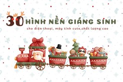 30 hình nền Giáng sinh cho điện thoại, máy tính cute, chất lượng cao 2022