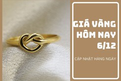Giá vàng hôm nay 6/12: Điều chỉnh giảm từ 200.000 đồng/lượng đến 300.000 đồng/lượng