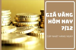 Giá vàng hôm nay 7/12: Biến động trái chiều, mức tăng cao nhất 200.000 đồng/lượng