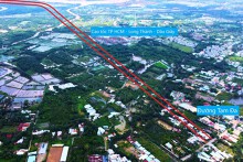 Chưa giải tỏa được đất hai bên đường, lo ngại nhà mặt tiền mọc lên ven vành đai 3 TP HCM