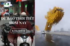 Dự báo thời tiết hôm nay 8/12/2022: Hà Nội tiếp tục mưa rét, Đà Nẵng mưa vừa mưa to, TP HCM liên tục có mưa vào chiều tối