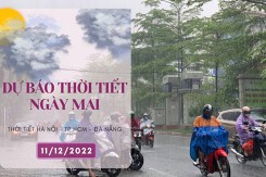 Dự báo thời tiết ngày mai 11/12/2022: Hà Nội mưa rét kéo dài, Đà Nẵng trời lạnh, TP HCM nắng nhẹ