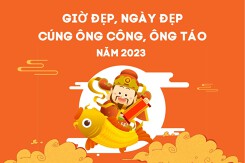 Giờ đẹp, ngày đẹp cúng ông Công, ông Táo năm 2023