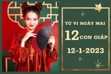 Tử vi ngày mai của 12 con giáp 12/1/2023: Tỵ tài lộc khá tốt, Sửu tình yêu ngọt ngào