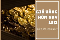 Giá vàng hôm nay 12/1: Giảm từ 10.000 đồng/lượng đến 100.000 đồng/lượng