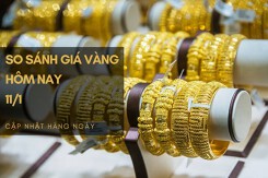 So sánh giá vàng hôm nay 11/1: Đảo chiều, vàng SJC tăng trở lại mốc 67 triệu đồng/lượng